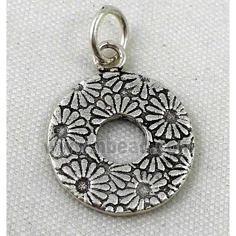 Thailand Sterling Silver pendant, antique silve