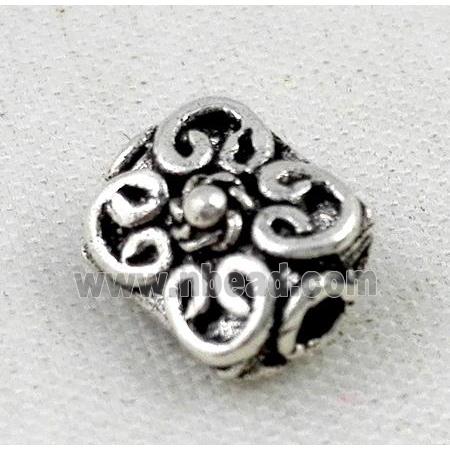 Thailand Sterling Silver bead, antique silve