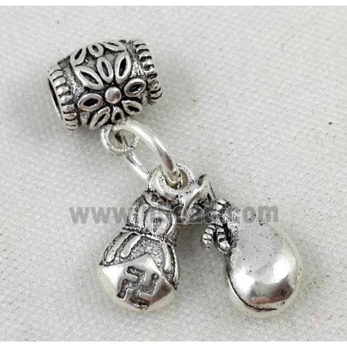 Thailand Sterling Silver bead, antique silve