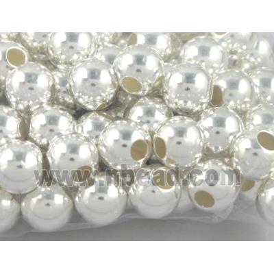 Sterling Silver Beads, round