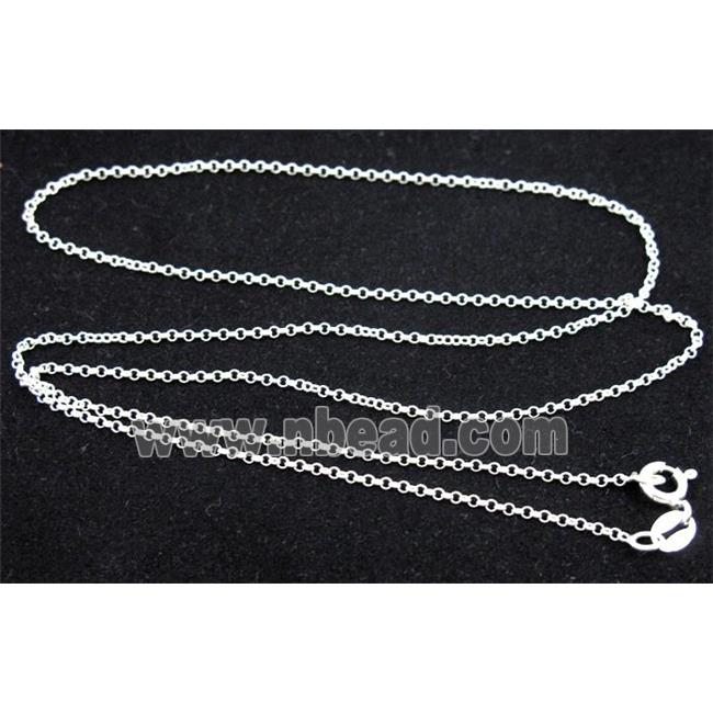 Sterling Silver necklace, o-ring chain