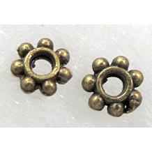 Antique Bronze Tibetan Silver Daisy Spacer