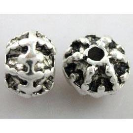 Tibetan Silver spacer bead, lead free and nickel free