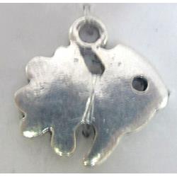 Tibetan Silver zinc fish pendants, Lead free and nickel Free