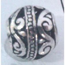 Tibetan Silver Beads, hollow, lead free and nickel free