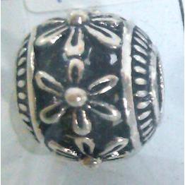 Tibetan Silver Beads, hollow, lead free and nickel free