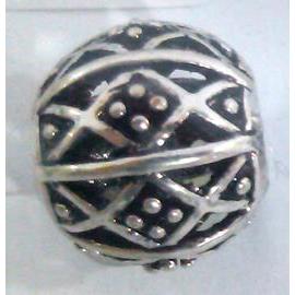 Tibetan Silver Beads, hollow, lead free and nickel free