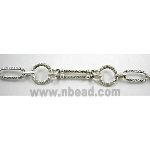 Antique Silver Alloy Chain