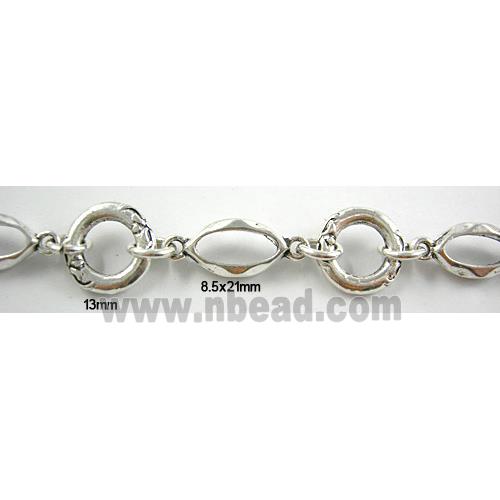 Antique Silver Alloy Chain