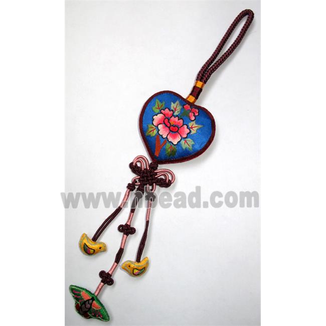 handmade Embroidery silk jewelry