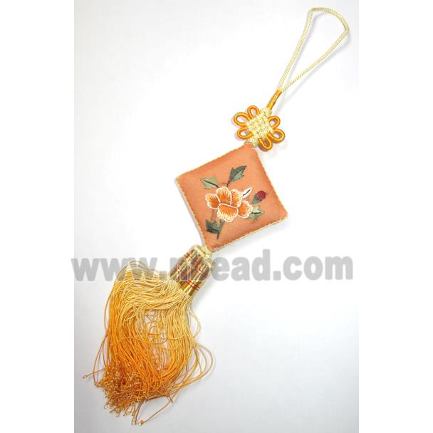 handmade Embroidery silk jewelry