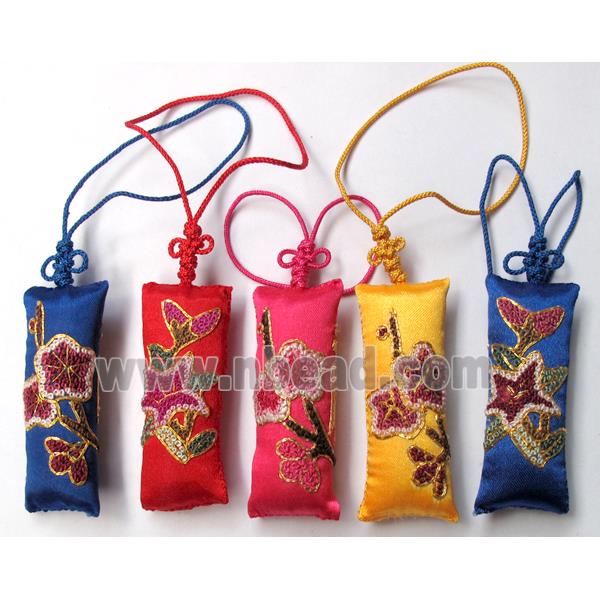 handmade Embroidery silk jewelry