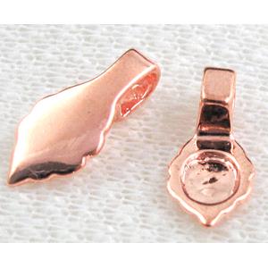 Glue on Bail, copper, rose gold