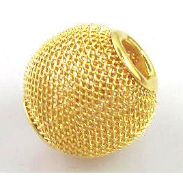 jewelry Mesh Bead, iron, gold