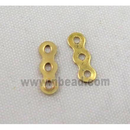 jewelry spacer bead, iron, gold plated