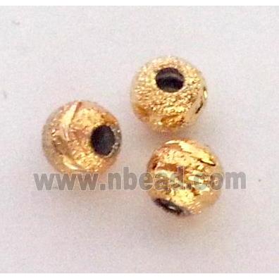 colorfast copper bead, gold plated