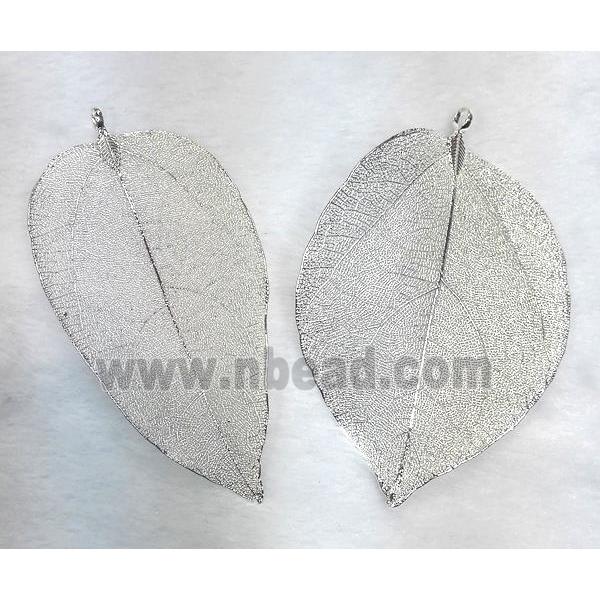 Unfading copper leaf, silver plated