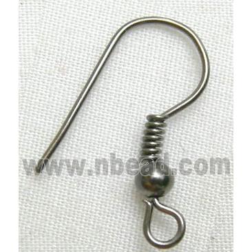 black Earring Hook, iron