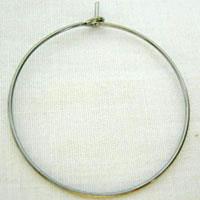 Earring Hoop, copper, black