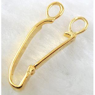 Gold Plated Copper Hinged Bails and slides