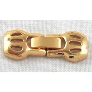 Watchstrap clasp, golden plated