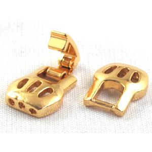 Watchstrap clasp, golden plated