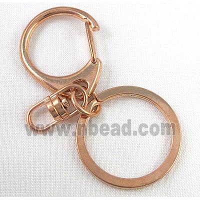 DIY keychain clasp, light-gold