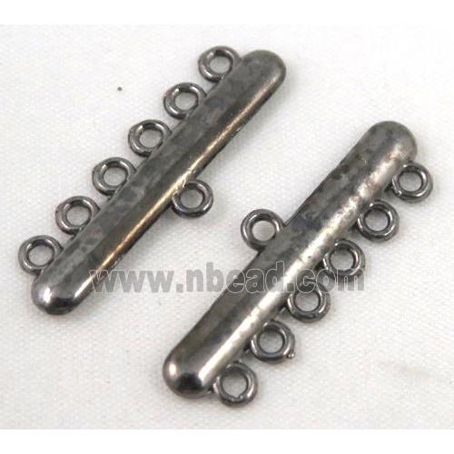 bracelet bar, alloy connector, black