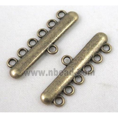 bracelet bar, alloy connector, bronze