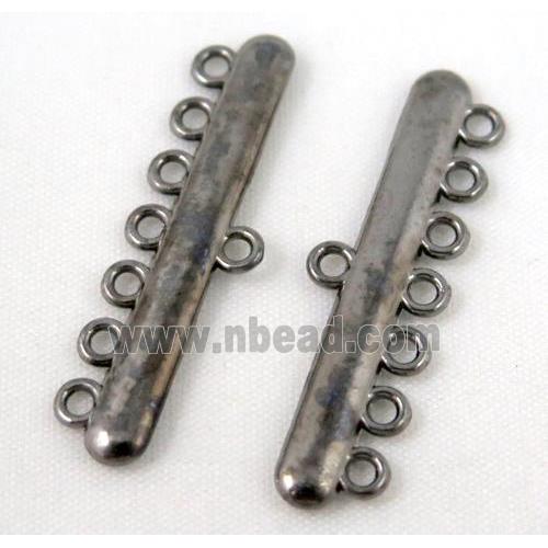 bracelet bar, alloy connector, black