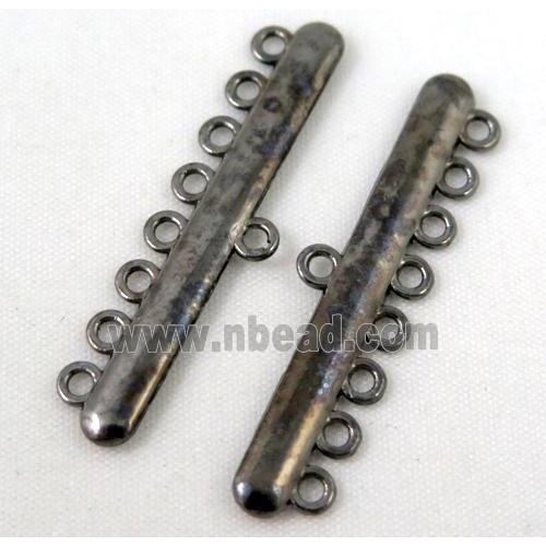 bracelet bar, alloy connector, black