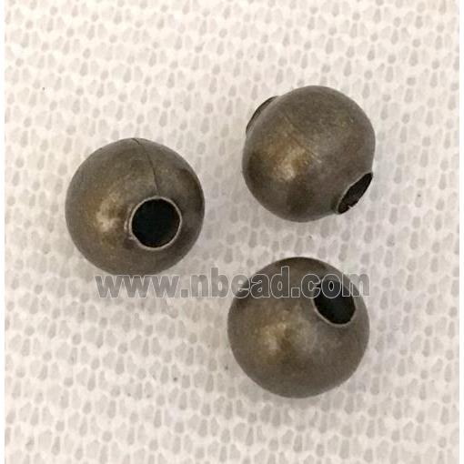 round beads, iron, bronze