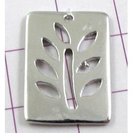 Platinum Plated Tree Pendant, Copper, Nickel Free