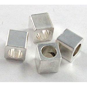 copper spacer bead, platinum plated