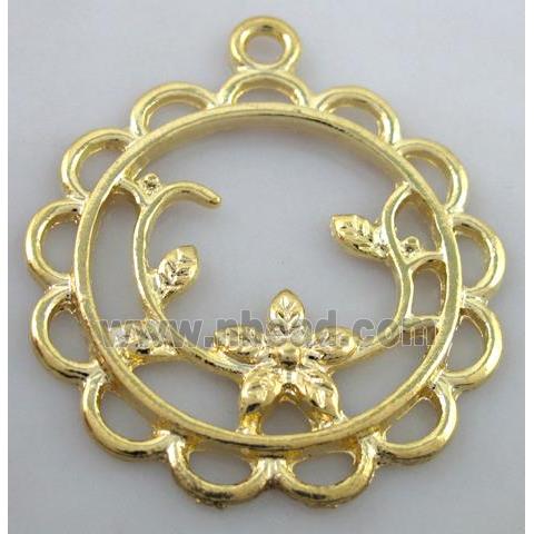 alloy pendants, gold