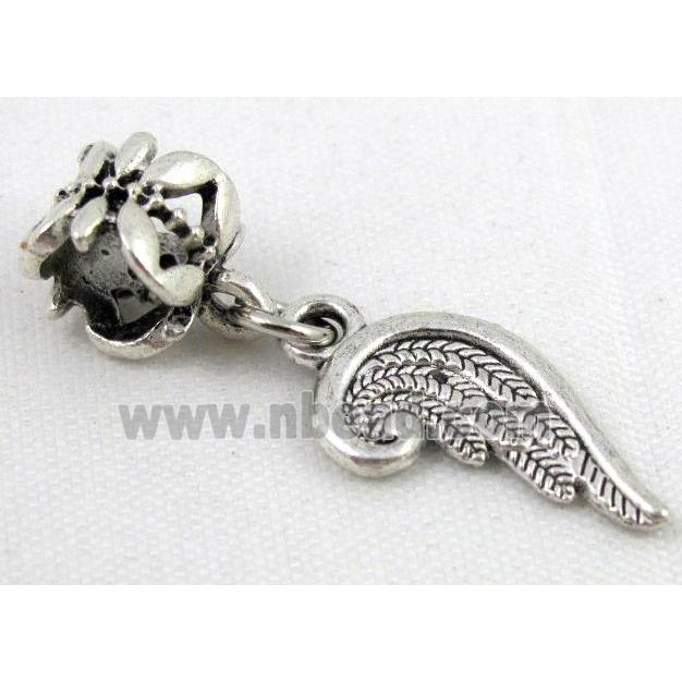 Bracelet spacer, alloy hanger, pendant