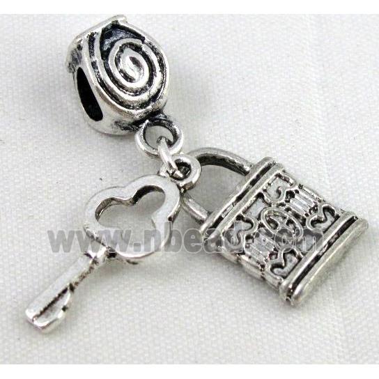 Bracelet spacer, alloy hanger, pendant