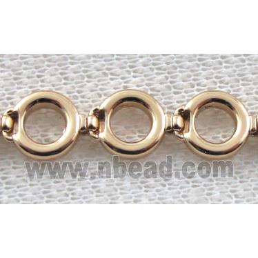 14k Gold Plated Alloy Bracelet, Nickel Free, Lead Free