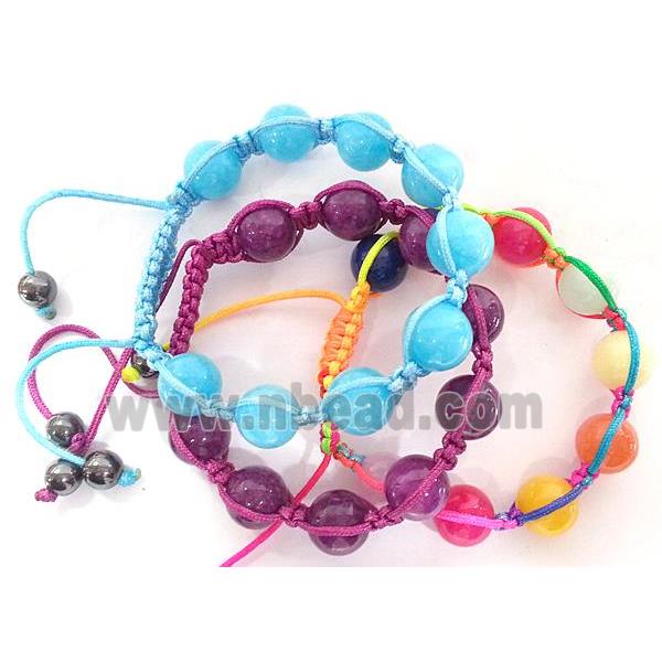 Friendship Bracelets, resizable, mixed color, hand-made