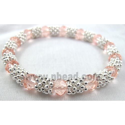 Stretchy Chinese Crystal glass Bracelet