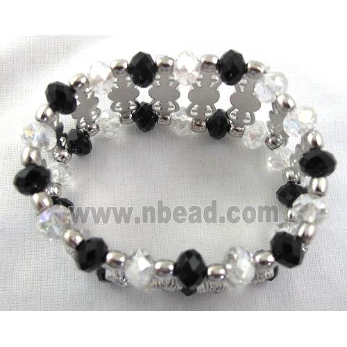 Stretchy Chinese Crystal glass Bracelet