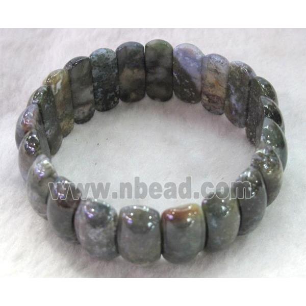 Indian agate bracelet, stretchy