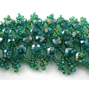 Chinese Crystal glass Bracelet, seed glass bead