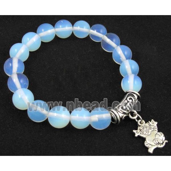 handmade fashion opal bracelet, stretchy