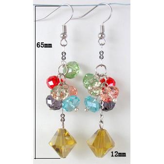 Fashion jewelry Earrings,Chinese Glass Crystal Beads