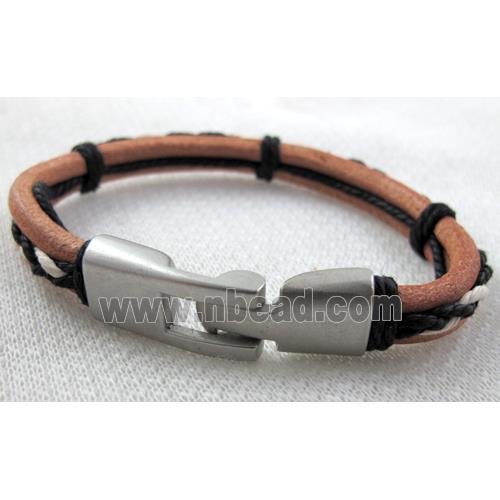 Genuine Leather Bracelet, Mix