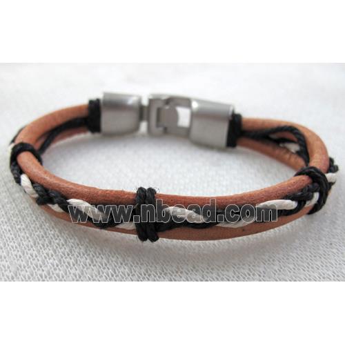 Genuine Leather Bracelet, Mix