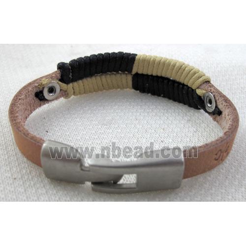 Genuine Leather Bracelet, Mix