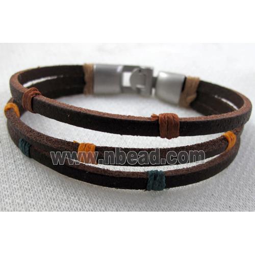 Genuine Leather Bracelet, Mix