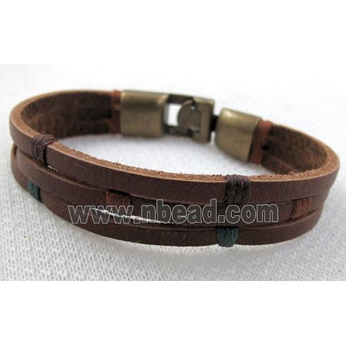 Genuine Leather Bracelet, Mix